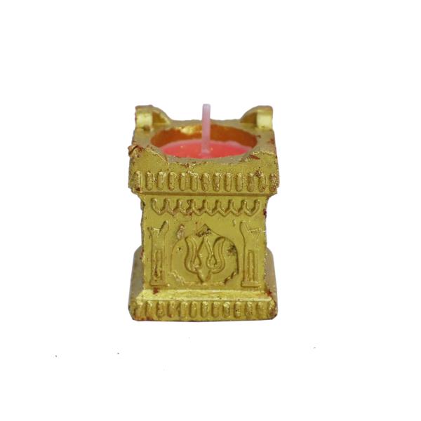 CandleCove Traditional Tulsi Diya Box with Wax - Set of 6 Pieces