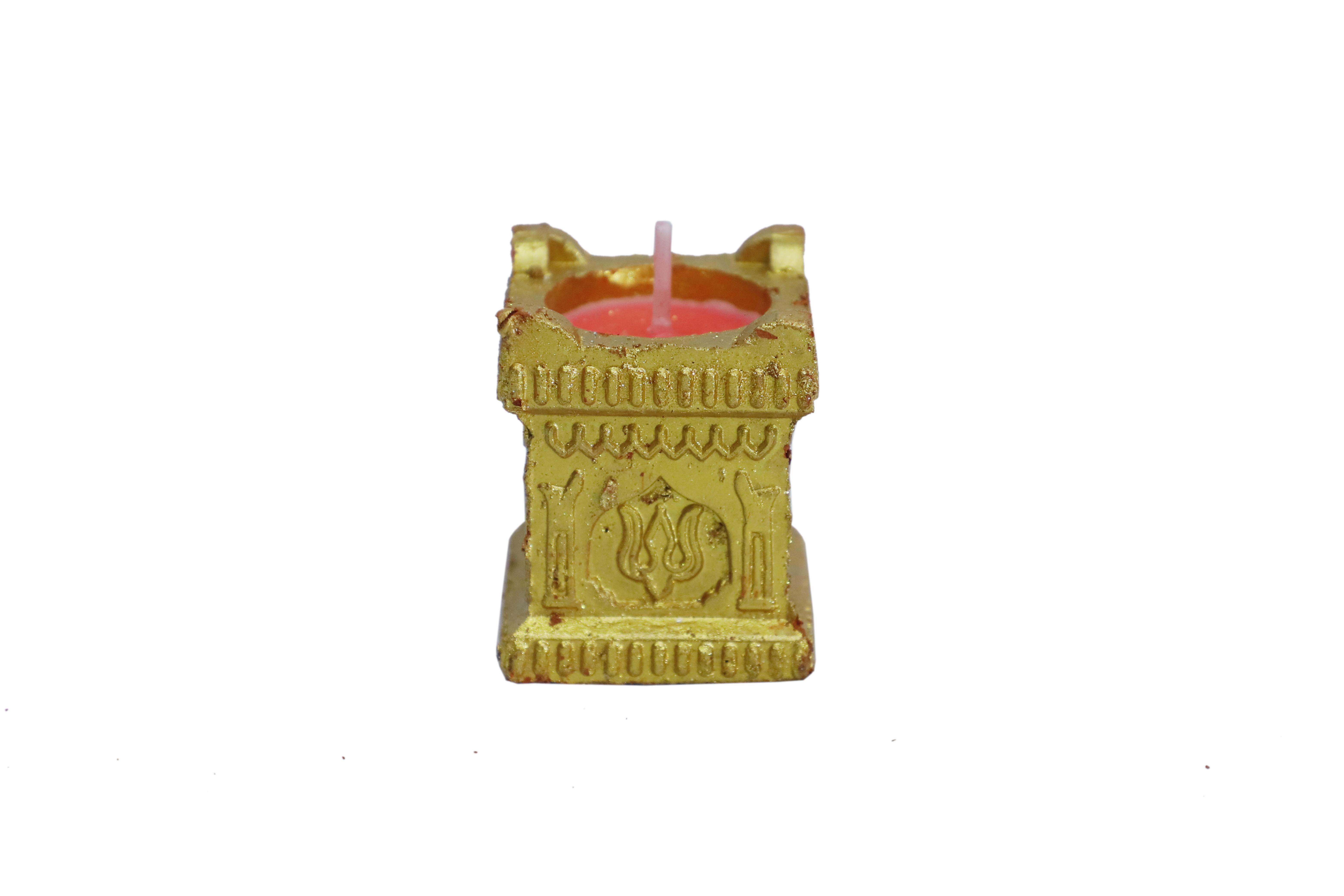 CandleCove Traditional Tulsi Diya Box with Wax - Set of 6 Pieces