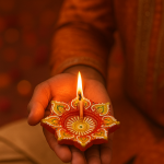 CandleCove Red Panchmukhi Akhand Diya Box - 1 Piece | 5-Wick Diya