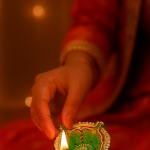 CandleCove Green Chaarmukhi Akhand Diya Box - 1 Piece | 4-Wick Diya