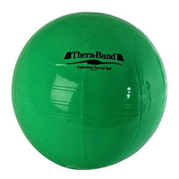 TheraBand Exercise Ball - SDS Anti-Burst Exercise Ball - Green - 65 cm - For Body Height 5'7" - 6'1"