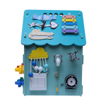 Montessori Busy House – Wooden Busy Board Activity House for Toddlers (Ages 2+)