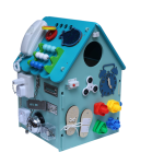 Montessori Busy House – Wooden Busy Board Activity House for Toddlers (Ages 2+)