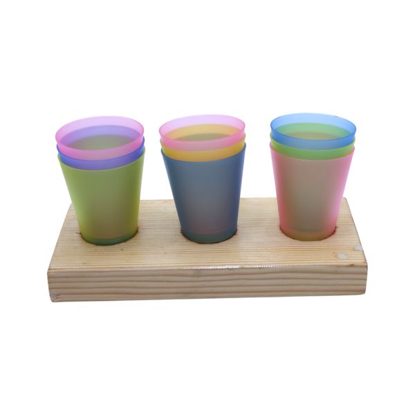 Color Matching Cup & Slot Toy – Wooden Sorting Activity for Toddlers & Preschoolers – Boosts Motor Skills, Focus & Color Recognition
